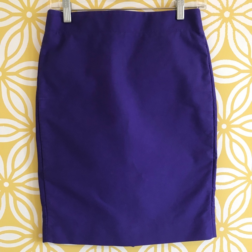 J. Crew No. 2 Pencil Skirt Purple